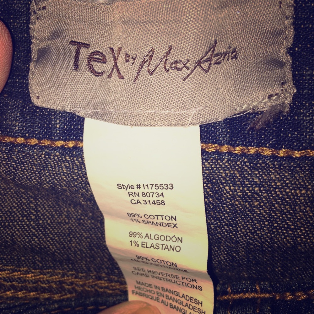 Tex by Max Azria blue jean skirt size 8